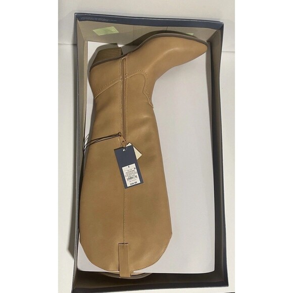 Universal Thread Sommer Tall Tan Cowboy Western Boots Size 8 Cowgirl Boots NEW - Picture 4 of 6